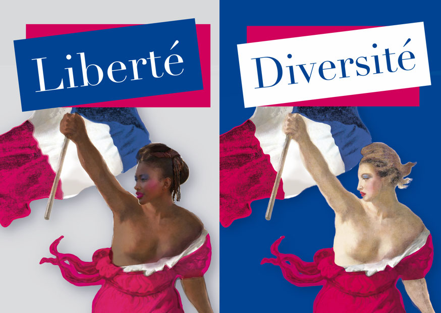 Postkarte liberte diversite