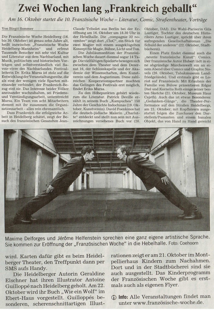 Zwei Wochen lang 