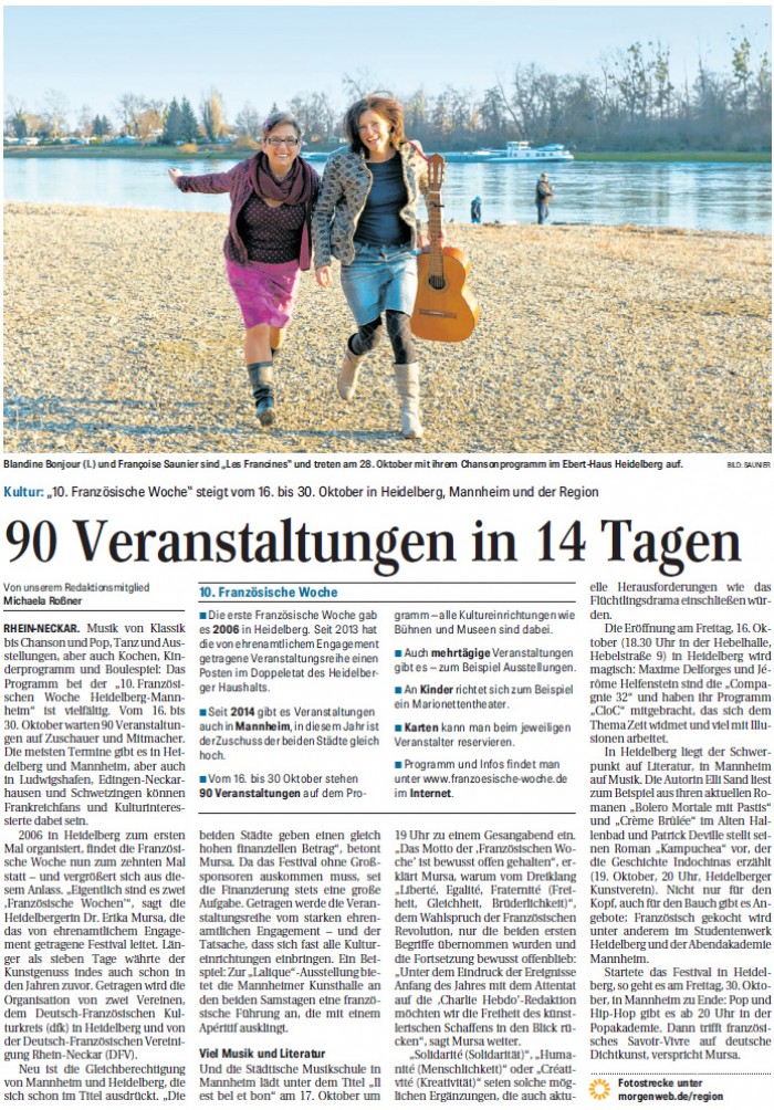90 Veranstaltungen in 14 Tagen