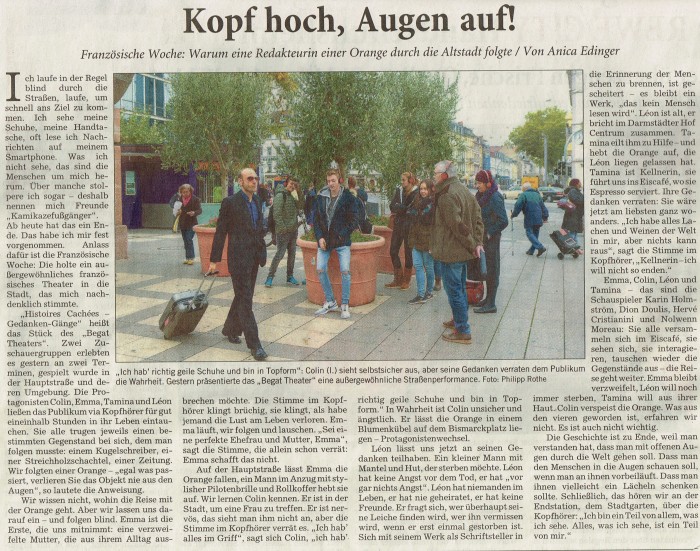 Kopf hoch, Augen auf!