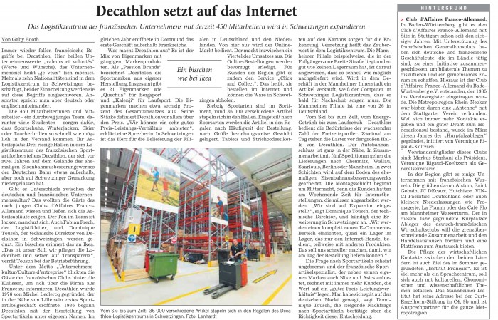 Decathlon setzt auf das Internet